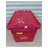 Plastic storage tote