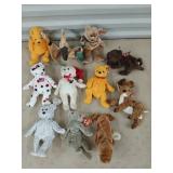 11 asst Ty beanie babies