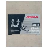 25 rounds 12 ga 3" 1 1/4 oz 4 shot shells