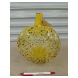 Blown glass pumpkin decor 10 x 9