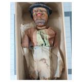 Very old clown doll 12" tall