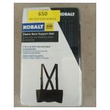 Kobalt elastic back support belt size S-M new