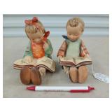 Goebel Hummel "Book Worm" bookends TMK1, 2