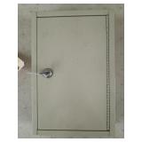 Metal key box with key 2.5x8x12