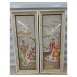 Framed Oriental wall art 22 x 8.75
