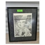 Framed wall art 18x15