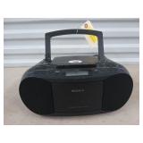 Sony CD radio cassette-corder, works