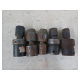 5 ct snap-on 3/8" drive impact wiggle sockets