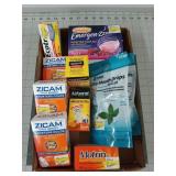 Zicam, motrin, airborne, nighttime sleep aid,