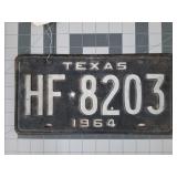 1964 Texas license plate