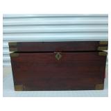 Primitive wood box with handles 12.5 x 24 x 14