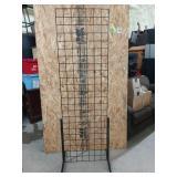 Metal display rack 72 x 22 w/ 12 hooks