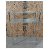 3 tier metal shelf 32 x 23.5 x 13.5