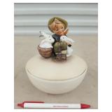Goebel Hummel "Playmates" candy dish with lid