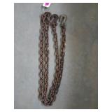 9 ft 5/16" chain w/ 2 hooks
