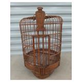 Wood bird cage, fragile 18 x 13