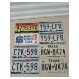 8 plates, 3 sets Texas