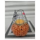 PartyLite warmer w/ spider web shade