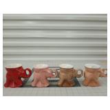 4 ct Frankoma GOP elephant mugs 1976, 1977, 1979,