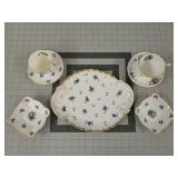 7 pcs Royal Stafford bone china "Sweet Violets"