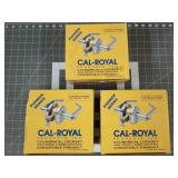 3 ct Cal-Royal cylindrical lock sets, new