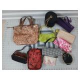 Asst purses, cosmetic bags