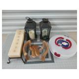 Home decor, plastic pie carrier, salad bowl