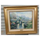 Framed Thomas kinkade blossom bridge "Blossom