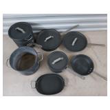 12 pcs commercial aluminum cookware