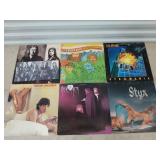 Box of asst vinyl albums, most have water damage