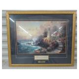 Framed Light of Peace by Thomas kinkade 21.5 x 26