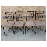 4 padded dining chairs