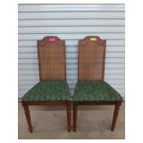 2 dining chairs, have some wear