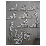 Cast aluminum patio decor pieces 14 ct