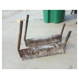 21 in railroad iron log holders for fireplace