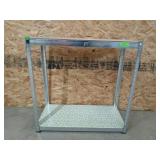 2 tier metal shelf 35 x 35 x 15.5