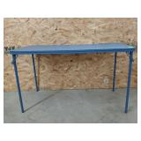Costco folding table with padded top 27x19.5x47