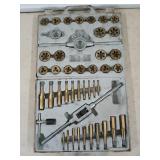 Tap and die set in case
