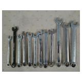 12 ct metric wrenches, 17, 15, 14, 13, 12, 9 mm