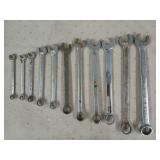 11 asst SAE wrenches 1" - 7/16"