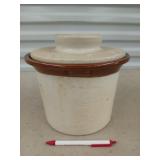 Ohio Valley Stoneware crock 3 w/ lid