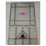 Leaded beveled glass ready to be stained 16x16 &