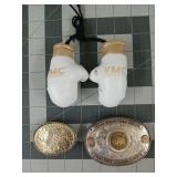 1973 Texas State trap shoot belt buckle, small