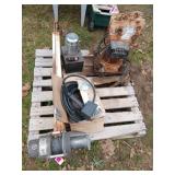 Ideal Crane L2000 w/ Warn 1200# winch, works