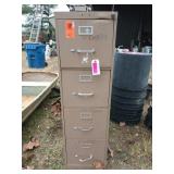 4 drawer metal file cabinet 52 x 26.5 x 15