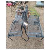 4 wrought iron patio chairs