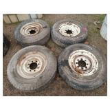 4 ct 8.75-16.5 tires on 8 lug wheels
