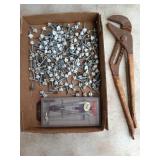 Large Fuller adjustable locking pliers, self