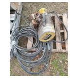 Budgit 1 ton chain hoist, worked when taken down