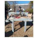 Press on heavy metal table 34x54x40.5 table size